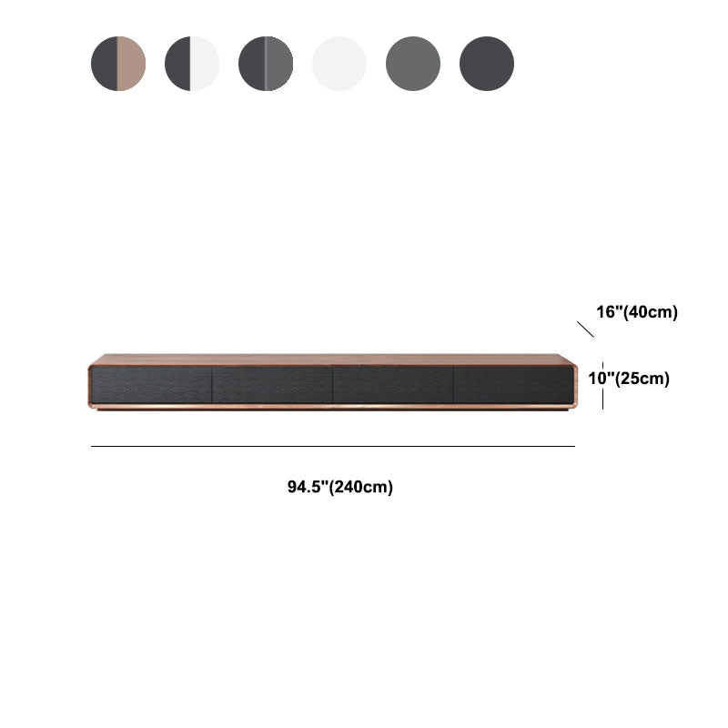 Contemporary 15.75-inch D TV Console Wooden TV Stand for TVs with Drawers Clearhalo 'furn' 'furn_tv_stands_entertainment_centers' 'Furniture' 'Living Room Furniture' 'TV Stands & Entertainment Centers' 'TV Stands & Media Storage Furniture' 'tv_stands_entertainment_centers' 6316685