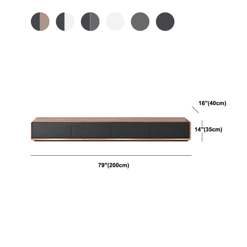 Contemporary 15.75-inch D TV Console Wooden TV Stand for TVs with Drawers Clearhalo 'furn' 'furn_tv_stands_entertainment_centers' 'Furniture' 'Living Room Furniture' 'TV Stands & Entertainment Centers' 'TV Stands & Media Storage Furniture' 'tv_stands_entertainment_centers' 6316687