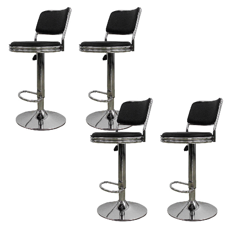 Industrial Metal Counter Height Stools Adjustable Height Bar Stool 4 Piece Set Clearhalo 'Bar Furniture' 'Bar Stools' 'bar_stools' 'furn' 'furn_bar_stools' 'Furniture' 'Kitchen & Dining Furniture' 6316804