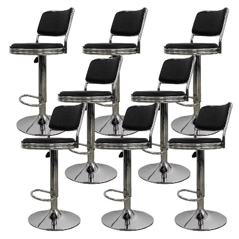 Industrial Metal Counter Height Stools Adjustable Height Bar Stool 8 Piece Set Clearhalo 'Bar Furniture' 'Bar Stools' 'bar_stools' 'furn' 'furn_bar_stools' 'Furniture' 'Kitchen & Dining Furniture' 6316807