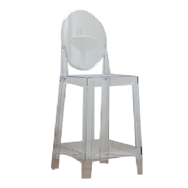 Industrial Acrylic Counter Height Stools 4 Legs Bar Stool for Indoor Clear 1 Piece Clearhalo 'Bar Furniture' 'Bar Stools' 'bar_stools' 'furn' 'furn_bar_stools' 'Furniture' 'Kitchen & Dining Furniture' 6316812