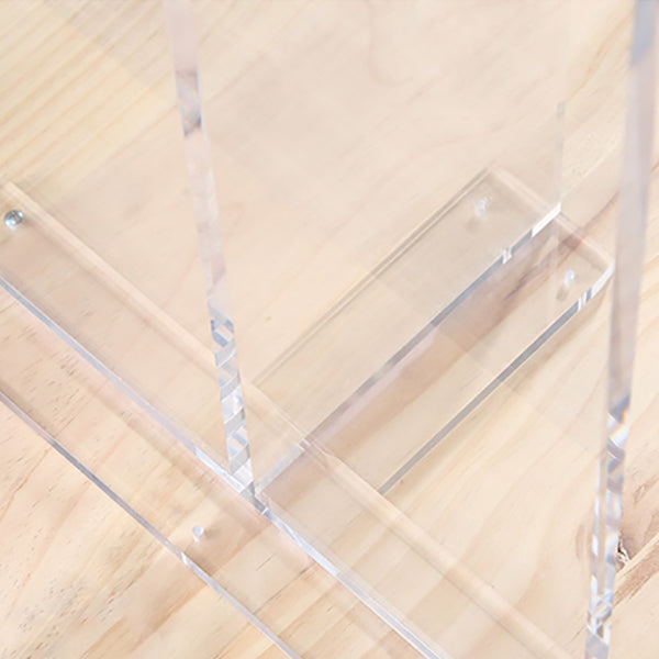 Industrial Acrylic Counter Height Stools 4 Legs Bar Stool for Indoor Clearhalo 'Bar Furniture' 'Bar Stools' 'bar_stools' 'furn' 'furn_bar_stools' 'Furniture' 'Kitchen & Dining Furniture' 6316815