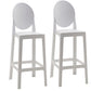Industrial Acrylic Counter Height Stools 4 Legs Bar Stool for Indoor White 2 Piece Set Clearhalo 'Bar Furniture' 'Bar Stools' 'bar_stools' 'furn' 'furn_bar_stools' 'Furniture' 'Kitchen & Dining Furniture' 6316816
