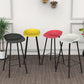 Luxurious Armless Counter High Stool Backrest Metal Bar Stool with Plastic Seat Clearhalo 'Bar Furniture' 'Bar Stools' 'bar_stools' 'furn' 'furn_bar_stools' 'Furniture' 'Kitchen & Dining Furniture' 6316831