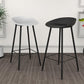 Luxurious Armless Counter High Stool Backrest Metal Bar Stool with Plastic Seat Clearhalo 'Bar Furniture' 'Bar Stools' 'bar_stools' 'furn' 'furn_bar_stools' 'Furniture' 'Kitchen & Dining Furniture' 6316834