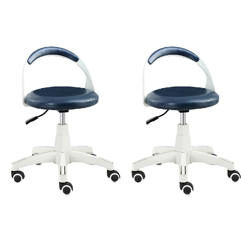 Contemporary Counter Height Stools Blue Bar Stool for Bar Use 2 Piece Set Swivel Clearhalo 'Bar Furniture' 'Bar Stools' 'bar_stools' 'furn' 'furn_bar_stools' 'Furniture' 'Kitchen & Dining Furniture' 6316878