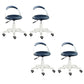 Contemporary Counter Height Stools Blue Bar Stool for Bar Use 4 Piece Set Swivel Clearhalo 'Bar Furniture' 'Bar Stools' 'bar_stools' 'furn' 'furn_bar_stools' 'Furniture' 'Kitchen & Dining Furniture' 6316882