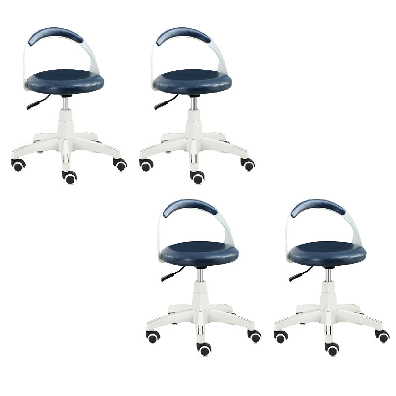 Contemporary Counter Height Stools Blue Bar Stool for Bar Use 4 Piece Set Swivel Clearhalo 'Bar Furniture' 'Bar Stools' 'bar_stools' 'furn' 'furn_bar_stools' 'Furniture' 'Kitchen & Dining Furniture' 6316882