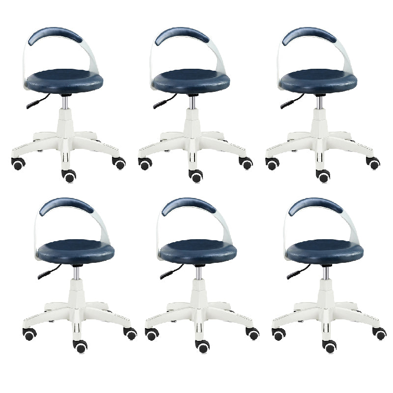 Contemporary Counter Height Stools Blue Bar Stool for Bar Use 6 Piece Set Swivel Clearhalo 'Bar Furniture' 'Bar Stools' 'bar_stools' 'furn' 'furn_bar_stools' 'Furniture' 'Kitchen & Dining Furniture' 6316886