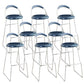 Contemporary Counter Height Stools Blue Bar Stool for Bar Use 8 Piece Set Non-Swivel Clearhalo 'Bar Furniture' 'Bar Stools' 'bar_stools' 'furn' 'furn_bar_stools' 'Furniture' 'Kitchen & Dining Furniture' 6316890