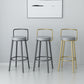 Glam Style Armless Counter Stool Faux Leather Round Bar Stool Clearhalo 'Bar Furniture' 'Bar Stools' 'bar_stools' 'furn' 'furn_bar_stools' 'Furniture' 'Kitchen & Dining Furniture' 6316951