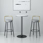 Glam Style Armless Counter Stool Faux Leather Round Bar Stool Clearhalo 'Bar Furniture' 'Bar Stools' 'bar_stools' 'furn' 'furn_bar_stools' 'Furniture' 'Kitchen & Dining Furniture' 6316954