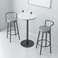 Glam Style Armless Counter Stool Faux Leather Round Bar Stool Clearhalo 'Bar Furniture' 'Bar Stools' 'bar_stools' 'furn' 'furn_bar_stools' 'Furniture' 'Kitchen & Dining Furniture' 6316958
