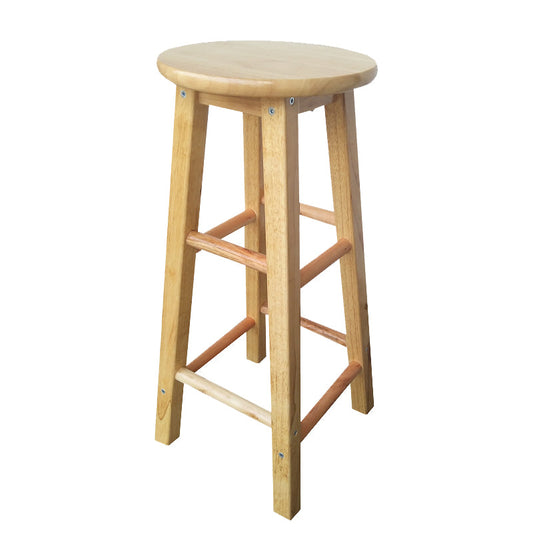 Sedia a legna massiccia senza schienale controsoli per legno industriale con 4 gambe