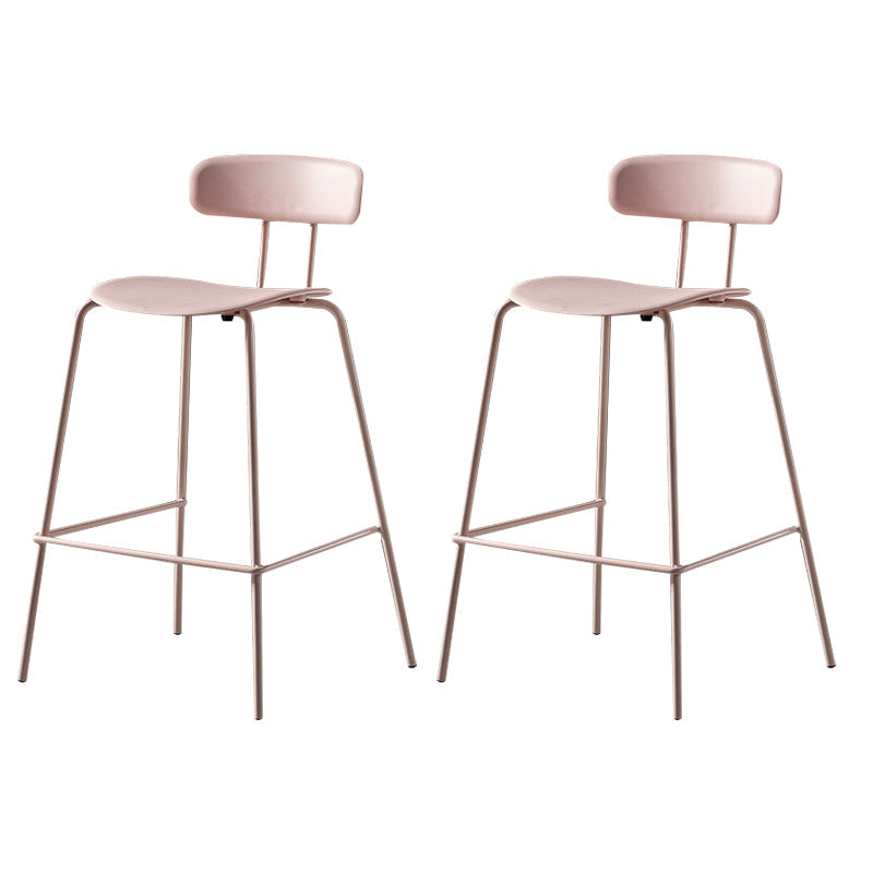 Luxuriöser Rückenlehneschalterhocker mit Metallbasis Plastik -Armless Cafe Bar Stuhl