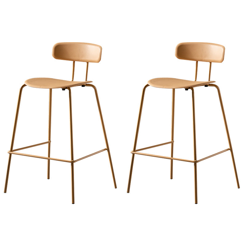 Luxuriöser Rückenlehneschalterhocker mit Metallbasis Plastik -Armless Cafe Bar Stuhl