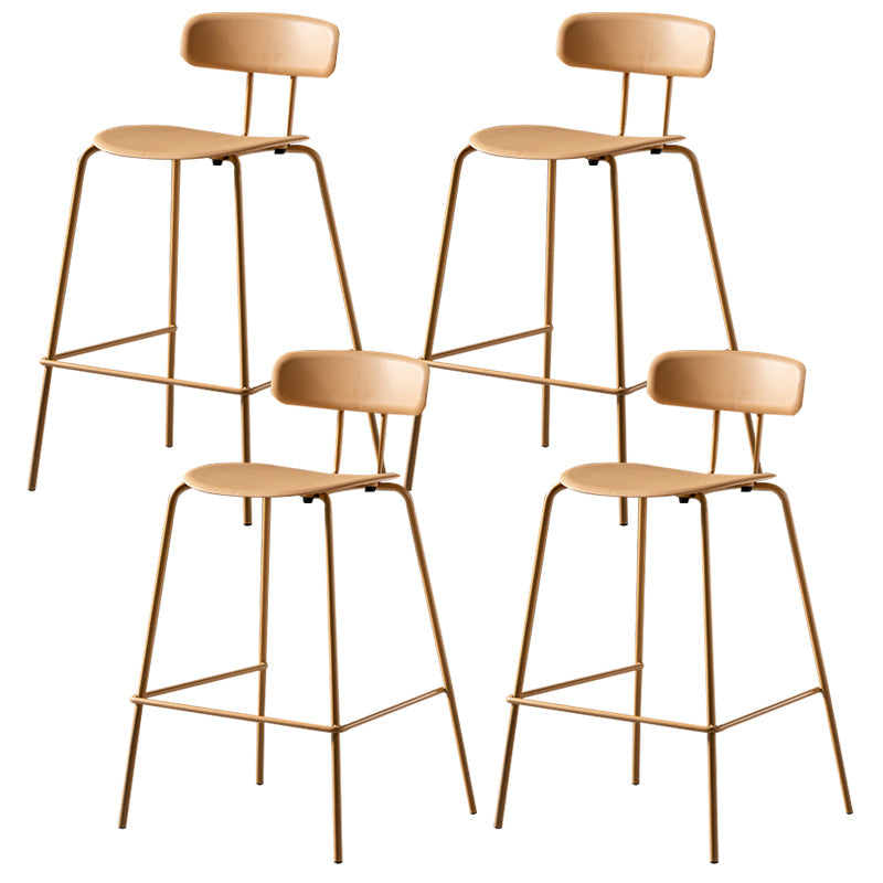 Luxuriöser Rückenlehneschalterhocker mit Metallbasis Plastik -Armless Cafe Bar Stuhl