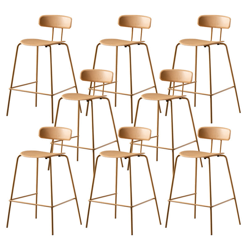Luxuriöser Rückenlehneschalterhocker mit Metallbasis Plastik -Armless Cafe Bar Stuhl