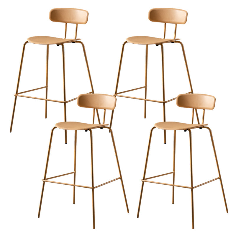 Luxuriöser Rückenlehneschalterhocker mit Metallbasis Plastik -Armless Cafe Bar Stuhl