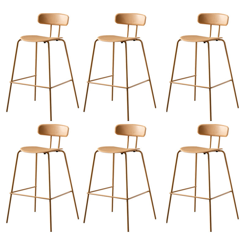 Luxuriöser Rückenlehneschalterhocker mit Metallbasis Plastik -Armless Cafe Bar Stuhl