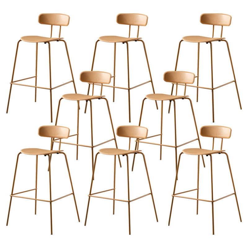 Luxuriöser Rückenlehneschalterhocker mit Metallbasis Plastik -Armless Cafe Bar Stuhl