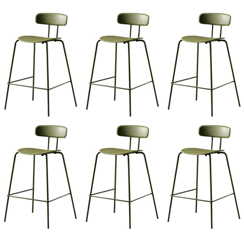 Luxuriöser Rückenlehneschalterhocker mit Metallbasis Plastik -Armless Cafe Bar Stuhl