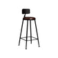 Contemporary Style Counter Stool Living Room Bar Stool with Metal Base Clearhalo 'Bar Furniture' 'Bar Stools' 'bar_stools' 'furn' 'furn_bar_stools' 'Furniture' 'Kitchen & Dining Furniture' 6317591