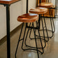 Contemporary Style Counter Stool Living Room Bar Stool with Metal Base Clearhalo 'Bar Furniture' 'Bar Stools' 'bar_stools' 'furn' 'furn_bar_stools' 'Furniture' 'Kitchen & Dining Furniture' 6317595