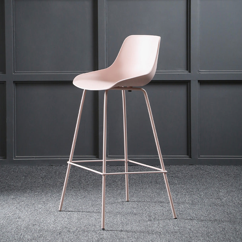 Contemporary Counter Height Stools Plastic Height Bar Stool for Living Room Clearhalo 'Bar Furniture' 'Bar Stools' 'bar_stools' 'furn' 'furn_bar_stools' 'Furniture' 'Kitchen & Dining Furniture' 6317626