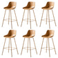 Contemporary Counter Height Stools Plastic Height Bar Stool for Living Room Yellow 6 Piece Set Clearhalo 'Bar Furniture' 'Bar Stools' 'bar_stools' 'furn' 'furn_bar_stools' 'Furniture' 'Kitchen & Dining Furniture' 6317632