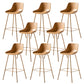 Contemporary Counter Height Stools Plastic Height Bar Stool for Living Room Yellow 8 Piece Set Clearhalo 'Bar Furniture' 'Bar Stools' 'bar_stools' 'furn' 'furn_bar_stools' 'Furniture' 'Kitchen & Dining Furniture' 6317633