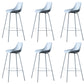 Contemporary Counter Height Stools Plastic Height Bar Stool for Living Room Blue 6 Piece Set Clearhalo 'Bar Furniture' 'Bar Stools' 'bar_stools' 'furn' 'furn_bar_stools' 'Furniture' 'Kitchen & Dining Furniture' 6317636