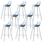 Contemporary Counter Height Stools Plastic Height Bar Stool for Living Room Blue 8 Piece Set Clearhalo 'Bar Furniture' 'Bar Stools' 'bar_stools' 'furn' 'furn_bar_stools' 'Furniture' 'Kitchen & Dining Furniture' 6317637