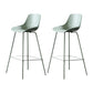 Contemporary Counter Height Stools Plastic Height Bar Stool for Living Room Gray-Green 2 Piece Set Clearhalo 'Bar Furniture' 'Bar Stools' 'bar_stools' 'furn' 'furn_bar_stools' 'Furniture' 'Kitchen & Dining Furniture' 6317638