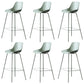 Contemporary Counter Height Stools Plastic Height Bar Stool for Living Room Gray-Green 6 Piece Set Clearhalo 'Bar Furniture' 'Bar Stools' 'bar_stools' 'furn' 'furn_bar_stools' 'Furniture' 'Kitchen & Dining Furniture' 6317640