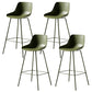 Contemporary Counter Height Stools Plastic Height Bar Stool for Living Room Blackish Green 4 Piece Set Clearhalo 'Bar Furniture' 'Bar Stools' 'bar_stools' 'furn' 'furn_bar_stools' 'Furniture' 'Kitchen & Dining Furniture' 6317643