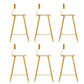 Faux Leather Armless Counter Stool Glam Style Round Low Back Bar Stool 6 Piece Set Clearhalo 'Bar Furniture' 'Bar Stools' 'bar_stools' 'furn' 'furn_bar_stools' 'Furniture' 'Kitchen & Dining Furniture' 6317721
