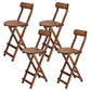 Tabourets contemporains en bois de taille de comptoir pliant le tabouret de bar de taille