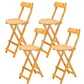 Tabourets contemporains en bois de taille de comptoir pliant le tabouret de bar de taille