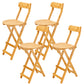 Tabourets contemporains en bois de taille de comptoir pliant le tabouret de bar de taille