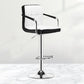 Contemporary Leather Counter Height Stools Adjustable Height Bar Stool