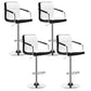 Contemporary Leather Counter Height Stools Adjustable Height Bar Stool