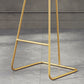 Taburete de bar de plástico estilo Glam, taburete de bar con forma de cubo y altura de mostrador