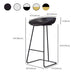 Taburete de bar de plástico estilo Glam, taburete de bar con forma de cubo y altura de mostrador