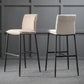 Contemporary Upholstered Counter Stool Low Back Bar Stool with Footrest Clearhalo 'Bar Furniture' 'Bar Stools' 'bar_stools' 'furn' 'furn_bar_stools' 'Furniture' 'Kitchen & Dining Furniture' 6317960