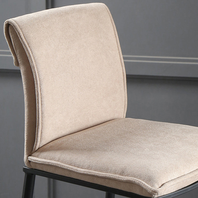 Contemporary Upholstered Counter Stool Low Back Bar Stool with Footrest Clearhalo 'Bar Furniture' 'Bar Stools' 'bar_stools' 'furn' 'furn_bar_stools' 'Furniture' 'Kitchen & Dining Furniture' 6317969