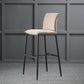 Contemporary Upholstered Counter Stool Low Back Bar Stool with Footrest Brown 1 Piece Clearhalo 'Bar Furniture' 'Bar Stools' 'bar_stools' 'furn' 'furn_bar_stools' 'Furniture' 'Kitchen & Dining Furniture' 6317973