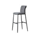 Contemporary Upholstered Counter Stool Low Back Bar Stool with Footrest Grey 1 Piece Counter Stool(26"H) Clearhalo 'Bar Furniture' 'Bar Stools' 'bar_stools' 'furn' 'furn_bar_stools' 'Furniture' 'Kitchen & Dining Furniture' 6317977