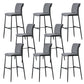 Contemporary Upholstered Counter Stool Low Back Bar Stool with Footrest Grey 8 Piece Set Counter Stool(26"H) Clearhalo 'Bar Furniture' 'Bar Stools' 'bar_stools' 'furn' 'furn_bar_stools' 'Furniture' 'Kitchen & Dining Furniture' 6317982