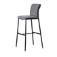 Contemporary Upholstered Counter Stool Low Back Bar Stool with Footrest Grey 1 Piece Bar Stool(30"H) Clearhalo 'Bar Furniture' 'Bar Stools' 'bar_stools' 'furn' 'furn_bar_stools' 'Furniture' 'Kitchen & Dining Furniture' 6317983